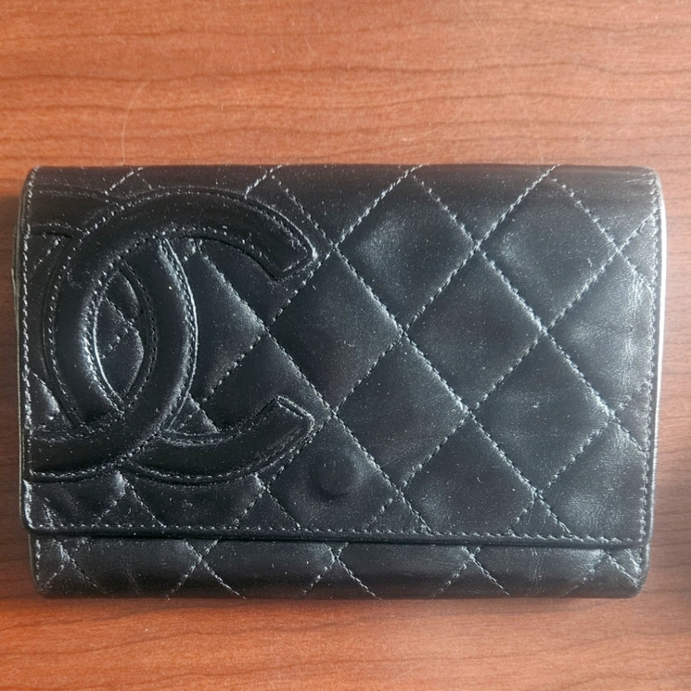 Sold! Sold! Chanel Bifold Cambon Lambskin Wallet